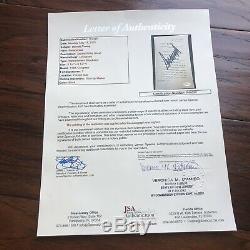 DONALD TRUMP JSA LOA Souvenir ARTICLES OF IMPEACHMENT Signed Autograph