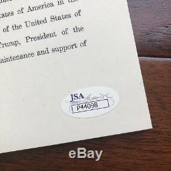 DONALD TRUMP JSA LOA Souvenir ARTICLES OF IMPEACHMENT Signed Autograph