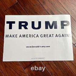 DONALD TRUMP JSA Signed Make America Great Again Campaign Autograph Poster