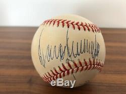 DONALD TRUMP & MARLA MAPLES Signed Autographed Rawlings Baseball BAS Beckett