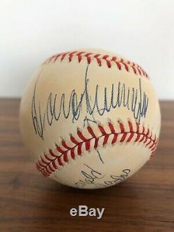 DONALD TRUMP & MARLA MAPLES Signed Autographed Rawlings Baseball BAS Beckett