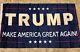 Donald Trump & Mike Pence Dual Signed 3x5 Maga Campaign Flag Beckett Coa Loa