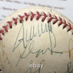 DONALD TRUMP & OJ SIMPSON JSA LOA Proof Autograph Signed Rawlings Baseball