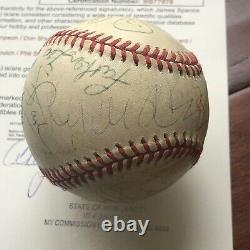 DONALD TRUMP & OJ SIMPSON JSA LOA Proof Autograph Signed Rawlings Baseball