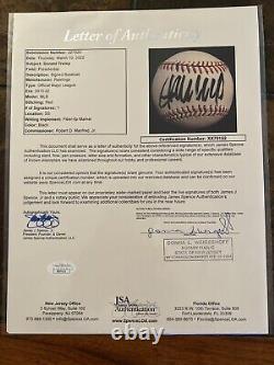 DONALD TRUMP PRESIDENT SIGNED MAGA HAT plus Signed Baseball! COMBO PSA/DNA