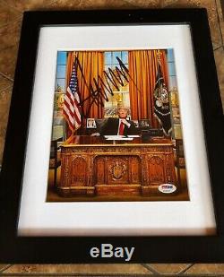 DONALD TRUMP PSA DNA Autograph Signed Photo Oval Office White House MAGA