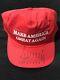 Donald Trump Signed 2016 Red Usa Made Cali-fame Maga Hat Global Ga Loa $$$