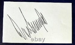 DONALD TRUMP SIGNED 3x5 INDEX CARD President Of The United States JSA BB39397