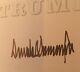 Donald Trump Signed Autograph Leather Easton Press How To Get Rich President Usa