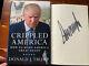Donald Trump Signed Autographed Hardcover Book Crippled America New