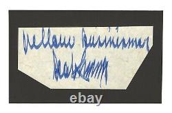 DONALD TRUMP SIGNED Cut Auto, Fellow Businessman Inscribed, JSA LOA, President