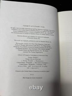 DONALD TRUMP SIGNED HARDCOVER The Art of the Deal Official 2016 Election Ed