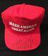 Donald Trump Signed Usa Made Cali-fame Red Maga Hat Beckett Coa Loa $$$
