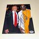 Donald Trump & Snoop Dogg Signed Autographed 8x10 Potus 45th President Psa Coa