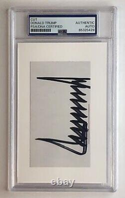 DONALD TRUMP Signed Autograph Cut PSA/DNA Certified Authentic Auto President