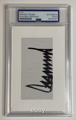 DONALD TRUMP Signed Autograph Cut PSA Slab Certified Authentic Auto President
