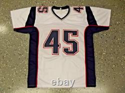 DONALD TRUMP Signed Autographed Football Jersey Auto Red White Blue Patriots COA