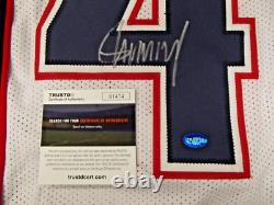 DONALD TRUMP Signed Autographed Football Jersey Auto Red White Blue Patriots COA