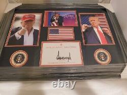 DONALD TRUMP Signed / Autographed Presidential Display Professionally Framed JSA