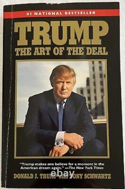 DONALD TRUMP. Signed, Autographed''The art of the deal'' Book withProof