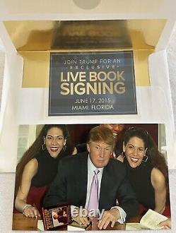 DONALD TRUMP. Signed, Autographed''The art of the deal'' Book withProof