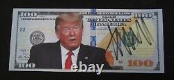 DONALD TRUMP Signed Autographed Trump Replica $100 Play Bill Money Lifetime COA