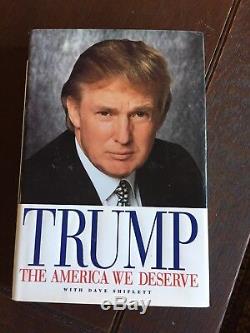 DONALD TRUMP Signed. TRUMP THE AMERICA WE DESERVE. 1st Ed With MAGA Hat
