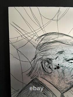 DONALD TRUMP VIRGIN METAL VARIANT SIGNED & REMARKED by Kyle Willis 5 EXIST! NM