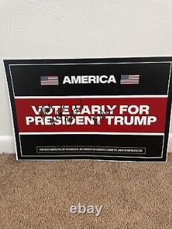 Dave And Dina Mccormick Signed Autographed Donald Trump Campaign Sign/poster