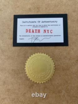 Death NYC Hand Signed Large Framed Print 16x20in Donald Trump Fighting COA #9$