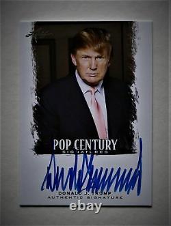 Donald J. Trump 2012 Leaf Pop Century Signatures Authentic Auto The Next Potus