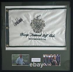 Donald J Trump (45/47 POTUS) Signed Golf Flag Trump National Golf Club MAGA