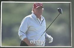 Donald J Trump (45/47 POTUS) Signed Golf Flag Trump National Golf Club MAGA