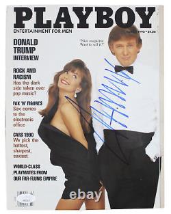 Donald J. Trump Authentic Signed 1990 Playboy Magazine Autographed JSA #XX02227