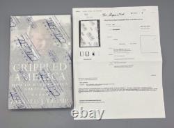 Donald J. Trump Autographed Crippled America Book 1st Edition withCOA #6943