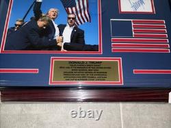 Donald J Trump, Facsimile Signed 45,47 Autograph Custom Framed 2024 Collage