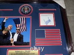 Donald J Trump, Facsimile Signed 45,47 Autograph Custom Framed 2024 Collage