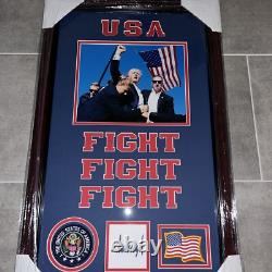 Donald J Trump Facsimile Signed Autograph Custom Framed 14-24 Collage