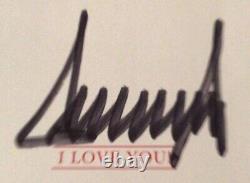 Donald J Trump Hand Signed Bookplate With Our Journey Together Hardback New