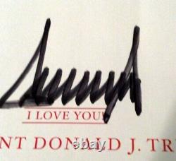 Donald J Trump Hand Signed Bookplate With Our Journey Together Hardback New