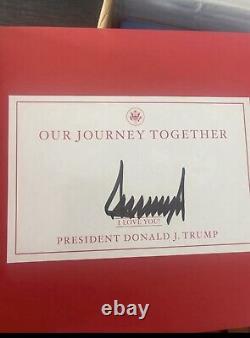 Donald J Trump Our Journey Together Signed Book Autographed Edition President