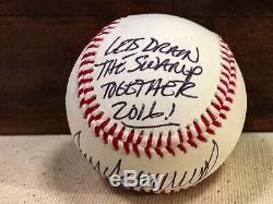 Donald J Trump Pres Autographed Baseball 2016 Inperson-authentication Coa 991100