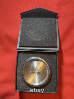 Donald J Trump Presidential Seal signed Pewter Paperweight by Salisbury