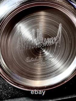 Donald J Trump Presidential Seal signed Pewter Paperweight by Salisbury