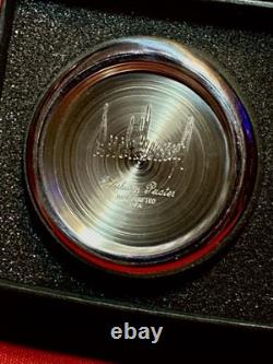 Donald J Trump Presidential Seal signed Pewter Paperweight by Salisbury