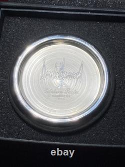 Donald J Trump Presidential Seal signed Pewter Paperweight by Salisbury