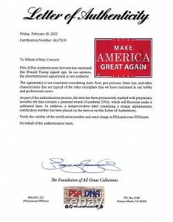 Donald J. Trump SIGNED Red 2016 MAGA Autographed Campaign Poster PSA DNA