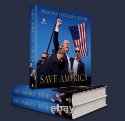 Donald J. Trump Save America Hardcover Book 2024 Signed PRESALE