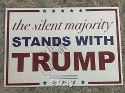 Donald J. Trump Signed Autograph Auto 2016 Campaign Rally Sign Poster 13x19