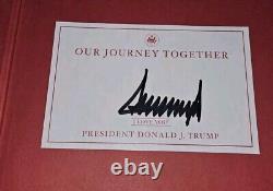 Donald J Trump Signed Autograph Our Journey Together Book Hardcover President